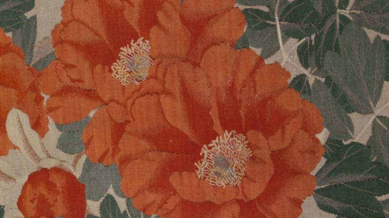 Painting|Hundred Flowers and Hundred Birds in Late Spring and Early Summer Jimbei Kawashima II Japanese Room PeacePalace02|Peace Palace Library