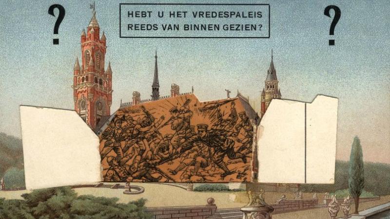 Other|Postcard Peace Palace 1914 Heeft U het Vredespaleis reeds van binnen gezien|Peace Palace Library