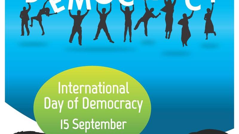 Poster|Welcoming a New Model of Democracy|Peace Palace Library