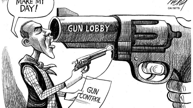 Cartoon|Amerikaanse Wapenwet-Cartoon by Heny NY Times|Peace Palace Library