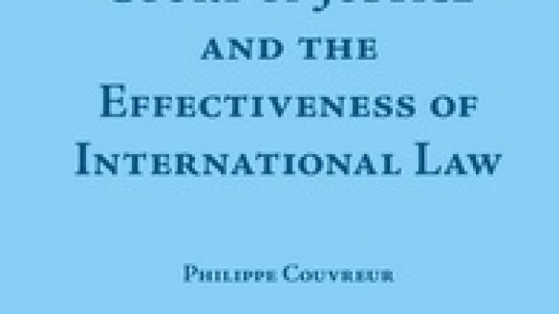 Book|Couvreur|The International Court of Justice and the Effectiveness of International law|Peace Palace Library
