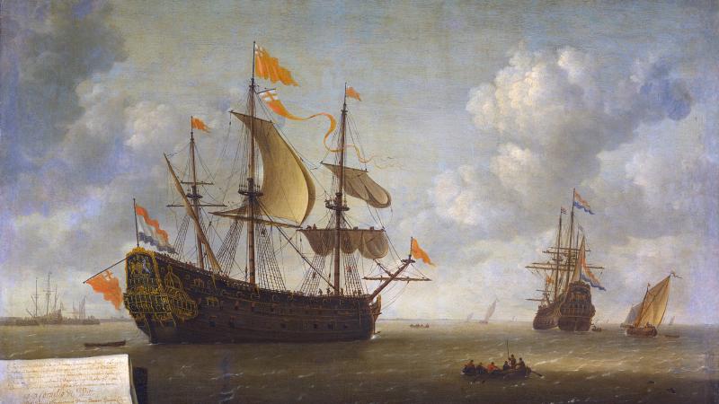 Painting|The Royal Charles captured by the Dutch The Raid on the Medway 1667 Peace Enforced in Breda Peace Palace Library Blog|Peace Palace Library