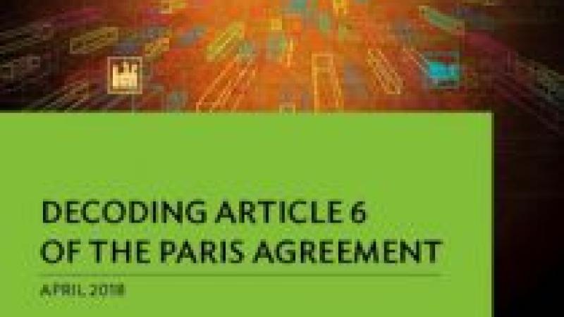 Book | Asian Development Bank | Decoding Article 6 of the Paris Agreement | Peace Palace Libary