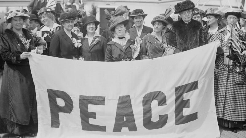 Female delegates to the International Congress of Women in The Hague, aboard the ''MS Noordam.'