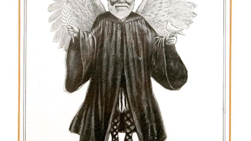 Andrew Carnegie as Angel of Peace | Peace Palace Library