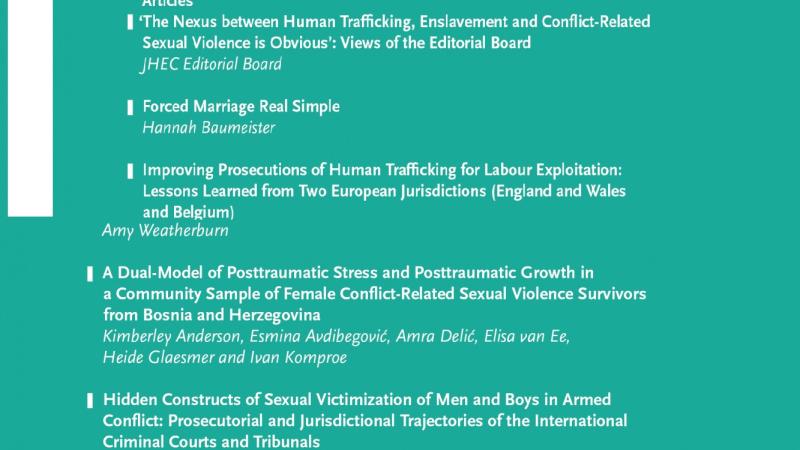 Open Access Journal : The Journal of Human Trafficking, Enslavement and Conflict-Related Sexual Violence