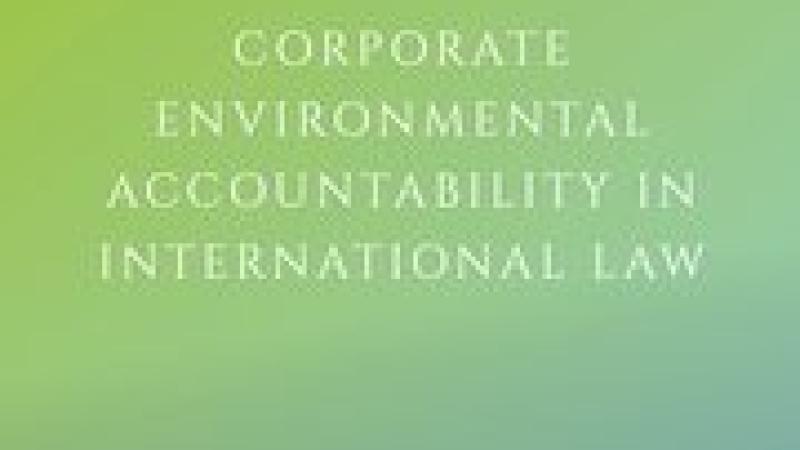 Morgera, E., Corporate Environmental Accountability in International Law, 2020 