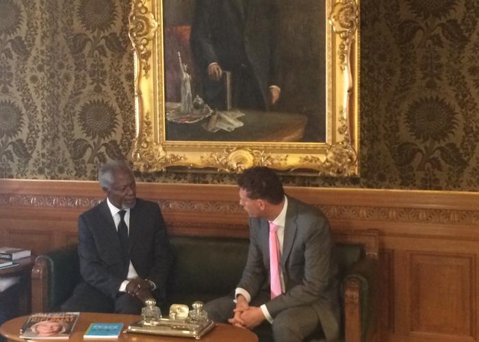 Event PPL|Erik de Baedt and Kofi Annan-Carnegie|Peace Palace Library