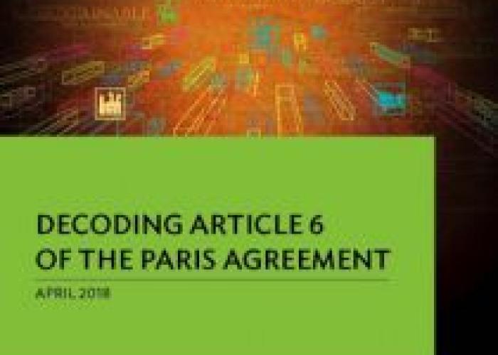 Book | Asian Development Bank | Decoding Article 6 of the Paris Agreement | Peace Palace Libary