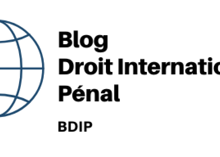 Le Blog – Droit International Pénal
