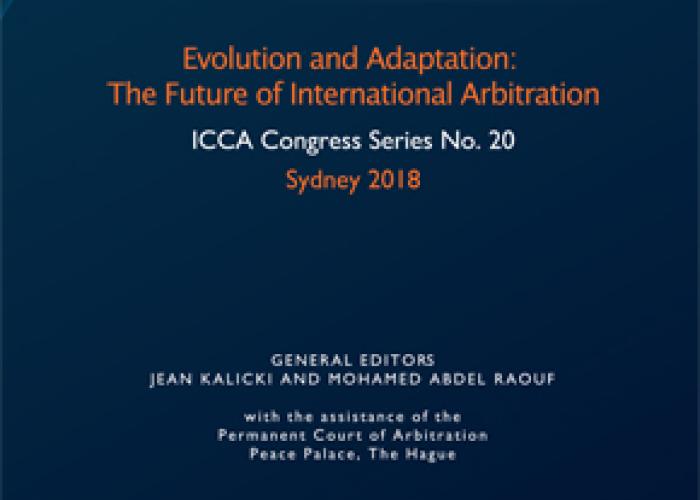 Kalicki, J. and Raouf, M.A. (eds.), with the assistance of the Permanent Court of Arbitration, Evolution and Adaptation: the Future of International Arbitration, (ICCA congress series no. 20.), Alphen aan den Rijn, Kluwer Law International, 2020.