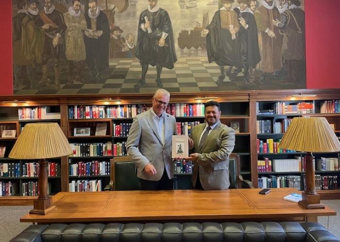 Book donation by prof Abou Kasm