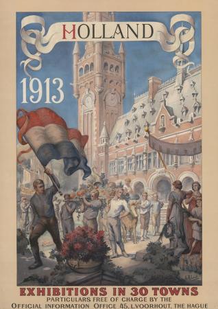 Poster|Holland 1913 Exhibitions in 30 Towns |Peace Palace Library