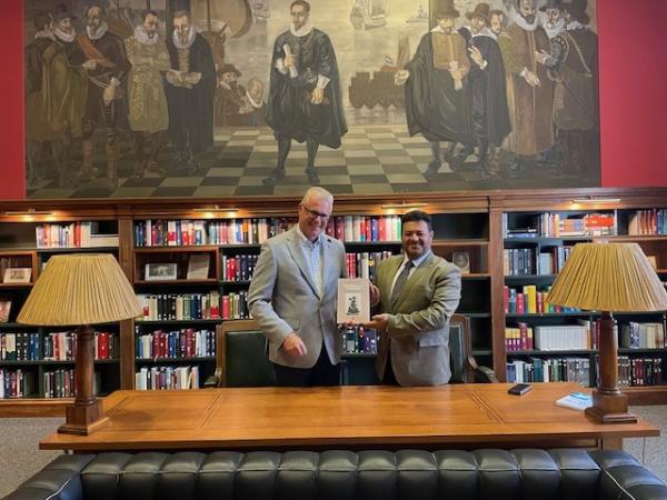 Book donation by prof Abou Kasm